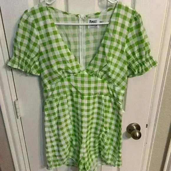 Princess Polly Gingham Romper Size 8 - Picture 5 of 5